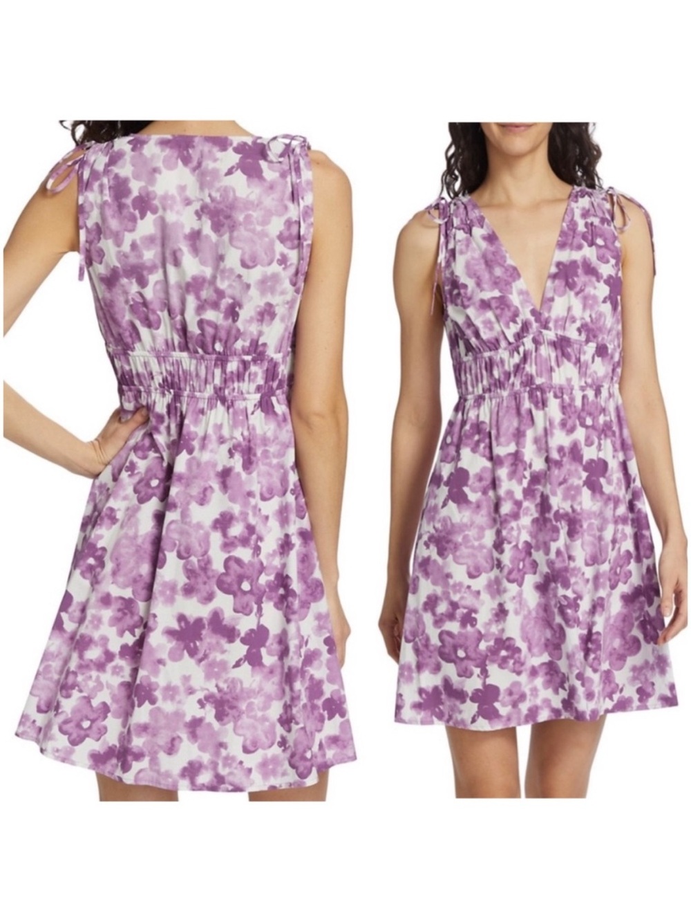 NWT Rails Fay Dress in Iris Watercolor Floral Purple Medium